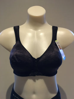 FRONT CLOSURE POSTURE BRA - BLACK