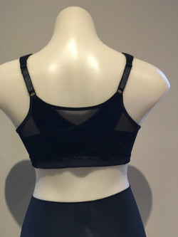 FRONT CLOSURE POSTURE BRA - BLACK